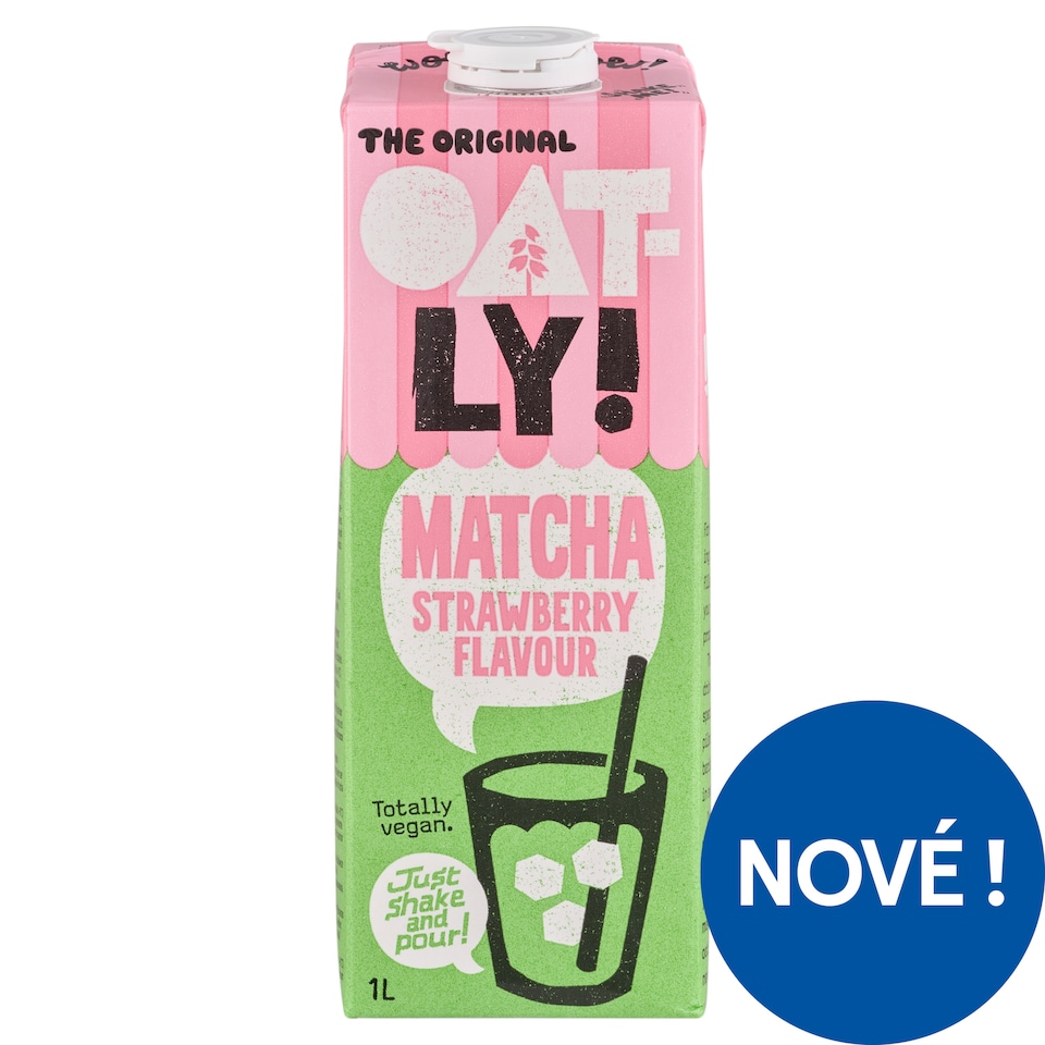 image 1 of Oatly! Oat Drink Matcha Strawberry 1L