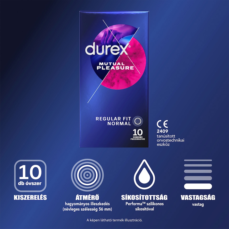 Durex Mutual Pleasure óvszer 10 db 1. kép