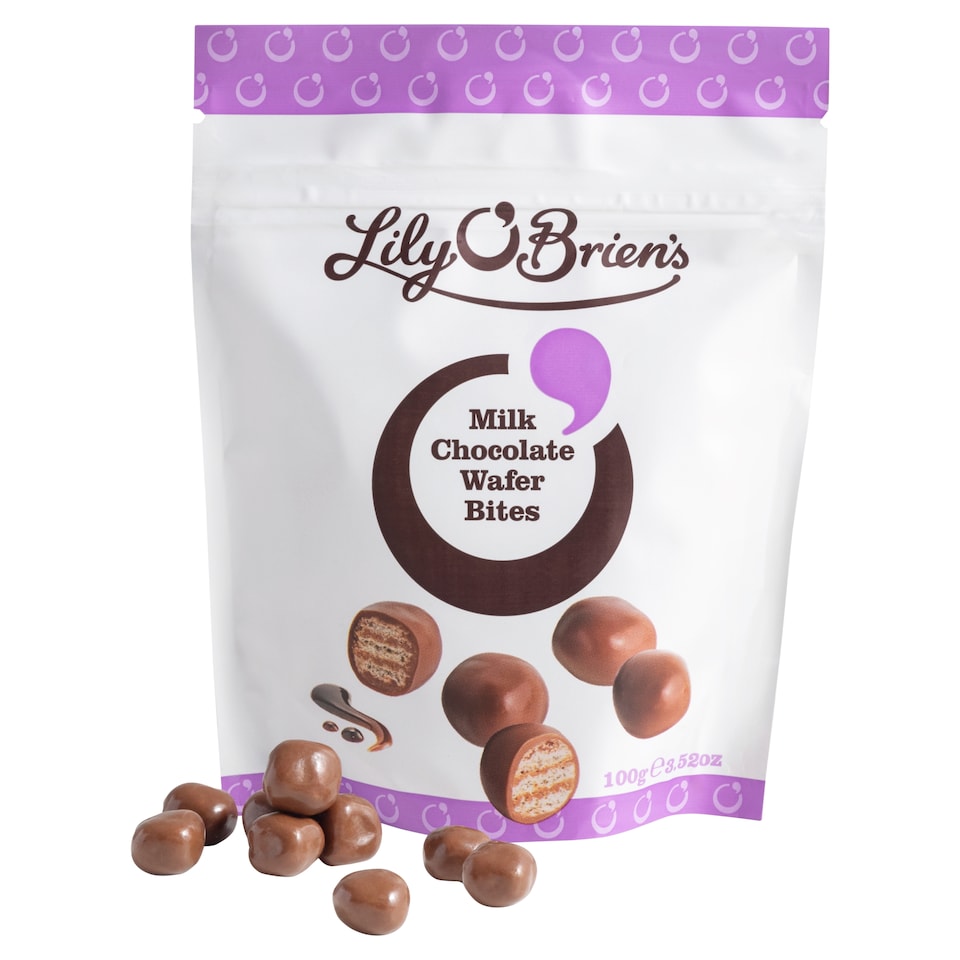 Lily O'Brien's Milk Chocolate Wafer Bites 100g Bag