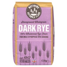 Matthews Flour Stone Ground Dark Rye Flour 1.5Kg