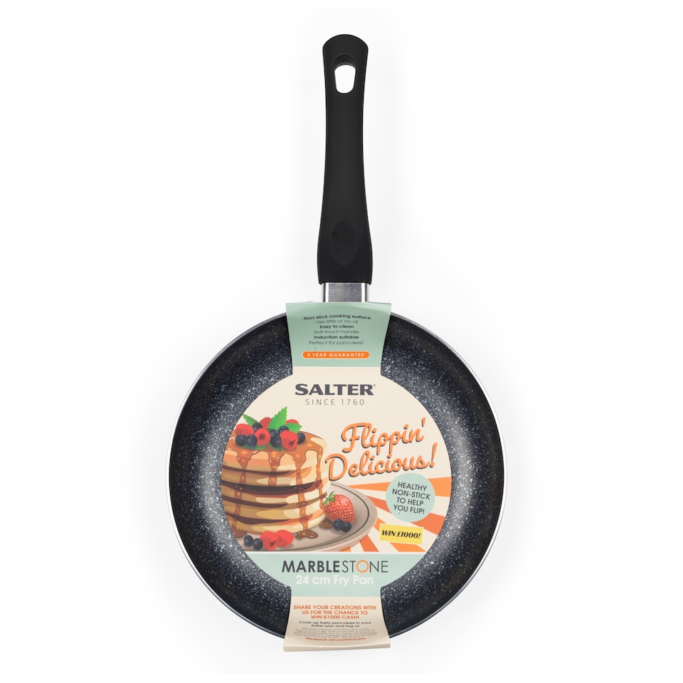 image 1 of SALTER MARBLE FRY PAN 24CM