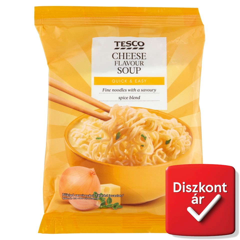 Tesco instant tésztaleves sajt ízzel 65 g