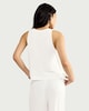 image 3 of F&F CoolEase™ Modal Rich Sleeveless Pyjama Top in Cream