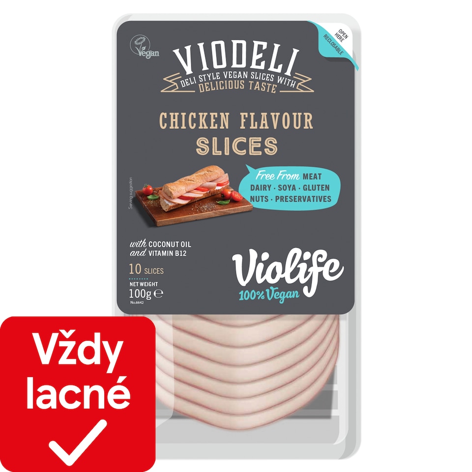 VIOLIFE Viodeli plátky s kuracou príchuťou 100 g
