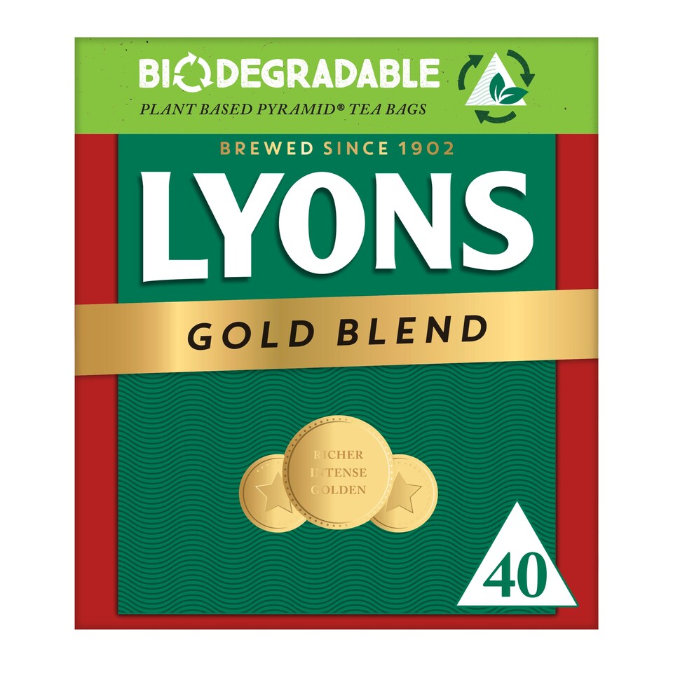 image 1 of Lyons Gold Label Tea Bags 40 Pack 116G