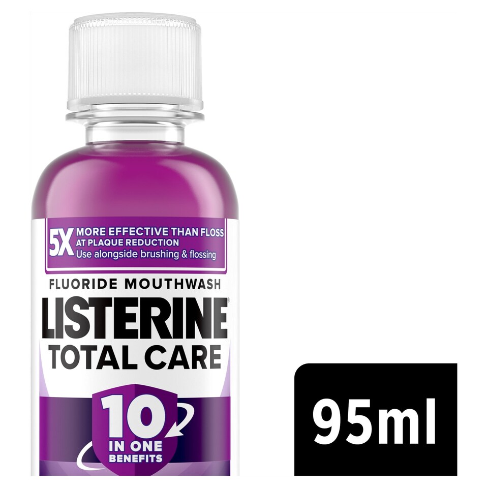 image 1 of Listerine Total Care 10-in-1 Benefit Clean Mint Mouthwash 95ml