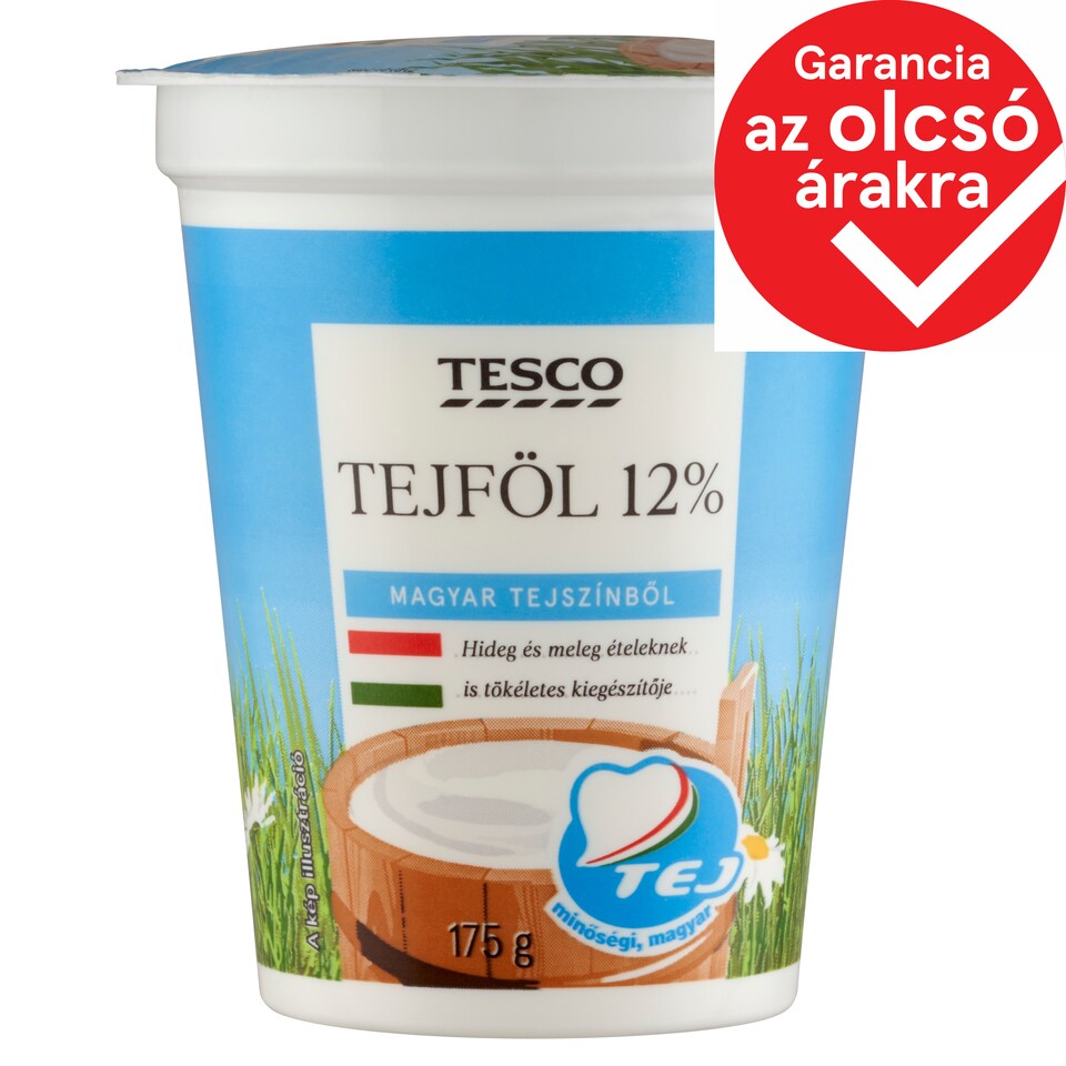 Tesco Semi-Fat Sour Cream 12% 175 g