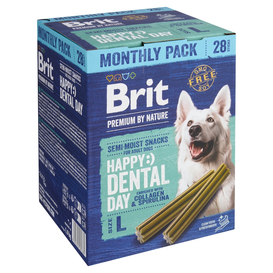 image 1 of Brit Premium by Nature Dental Stick L with Collagen and Spirulina 1.0kg