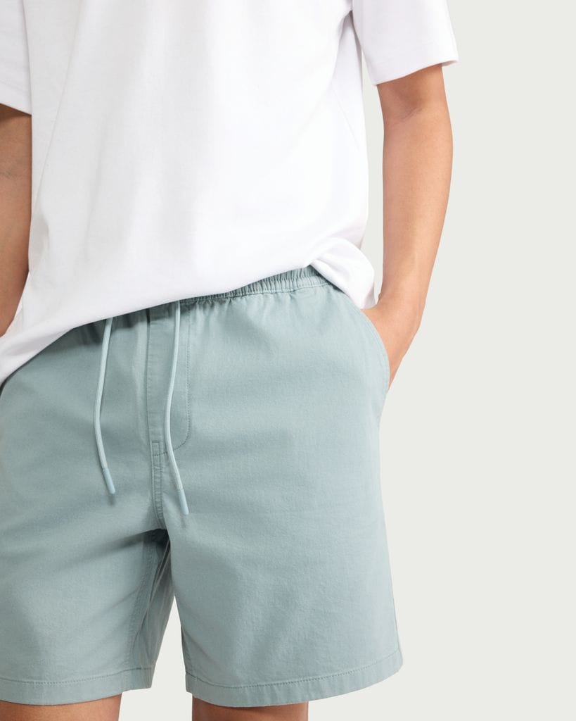 F&F Cotton Rich Drawstring Rugby Shorts in Blue