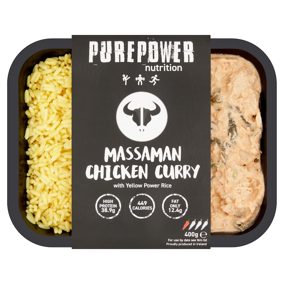 Purepower Massaman Chicken Curry And Rice 400G