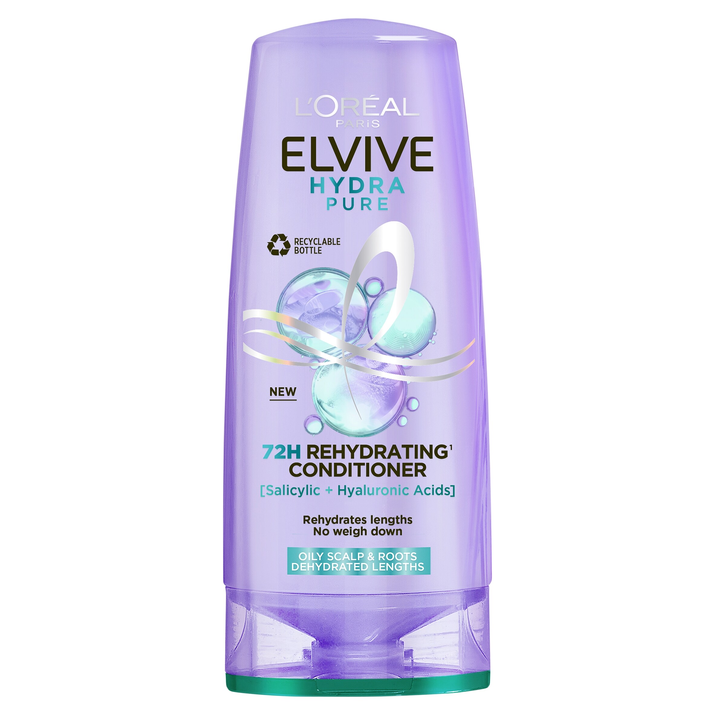 L'Oréal Paris ELVIVE HYDRA HYALURONIC 72h Feuchtigkeit Conditioner 300ml – Packung Mit 2 Flaschen