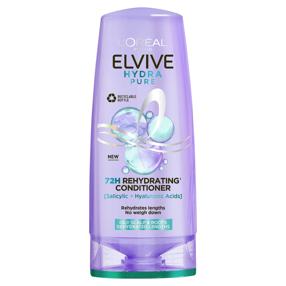 image 1 of L'Oreal Paris Elvive Hydra Pure 72H Rehydrating Conditioner 300ml