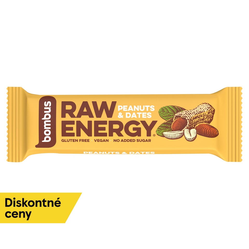 Bombus Raw Energy Peanuts & Dates 50 g