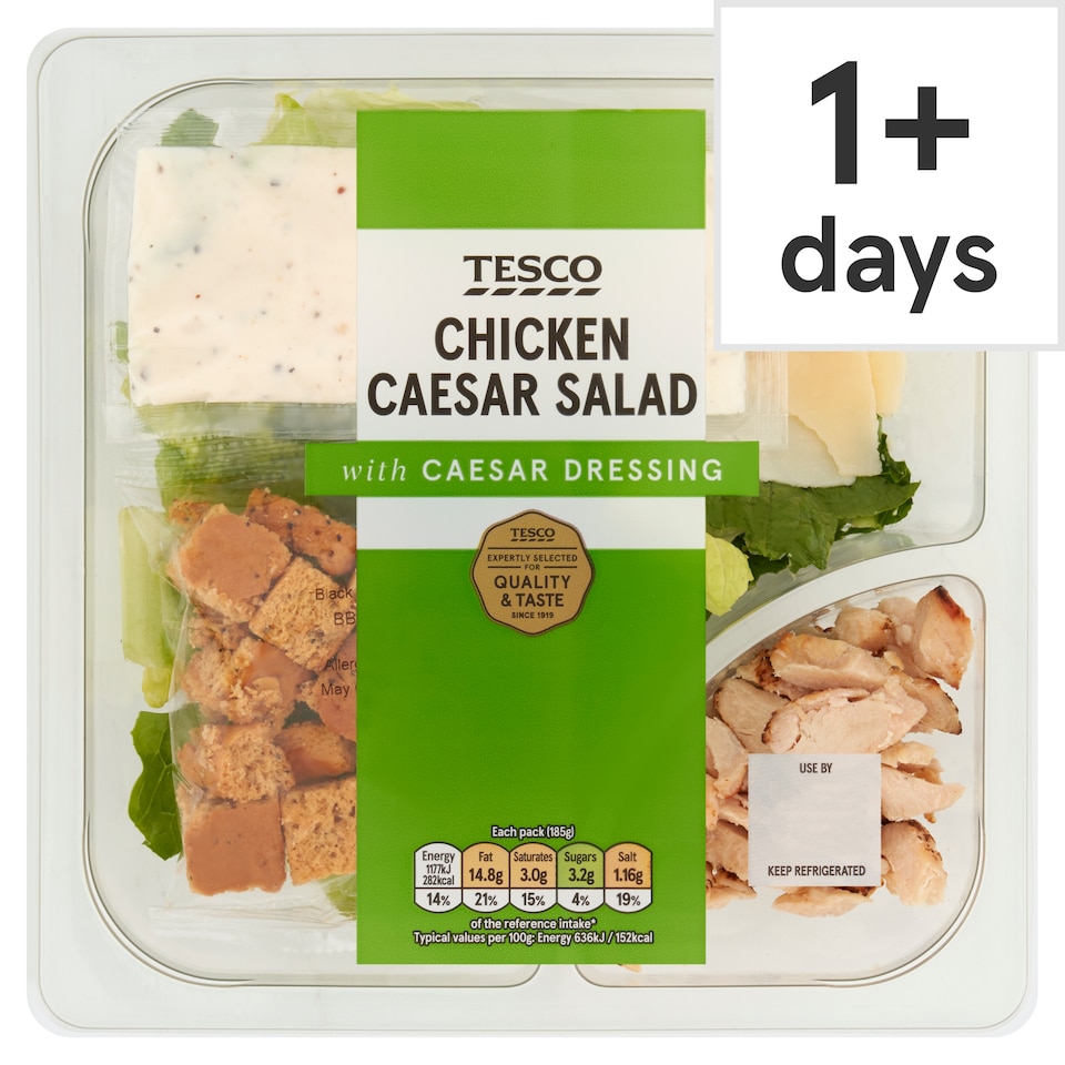 Tesco Chicken Caesar Salad 185G