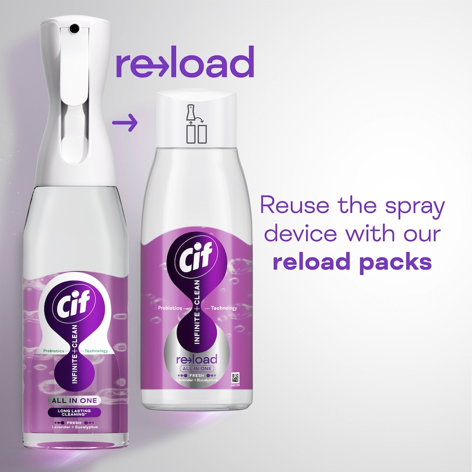 image 1 of Cif Infinite Clean All in One: Fresh Lavender and Eucalyptus Spray 590ml 