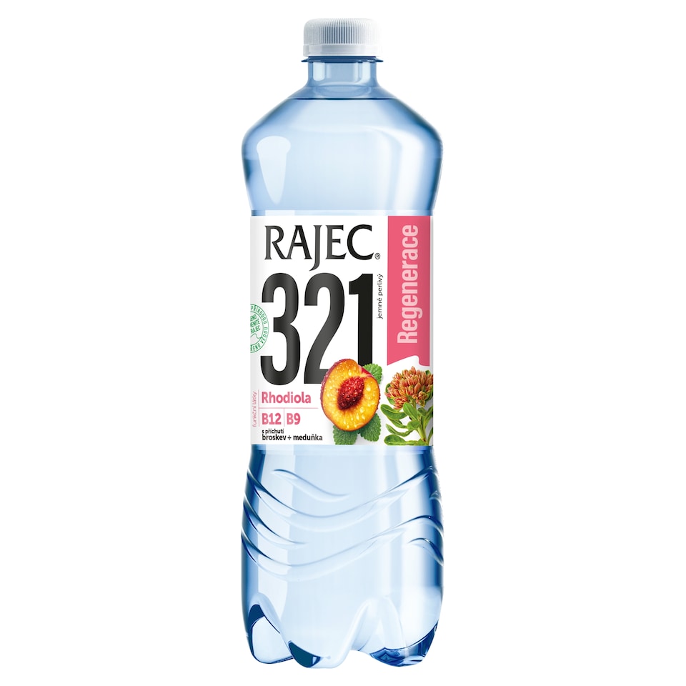 Rajec 321 jemně perlivý s příchutí broskev + meduňka 0,75l