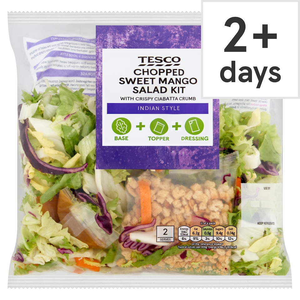 Tesco Chopped Sweet Mango Salad Kit 240g
