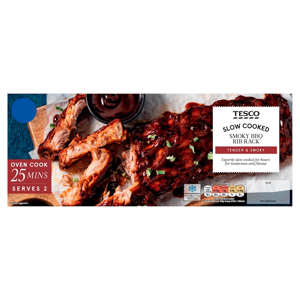 Tesco Smoky BBQ Rib Rack 460g
