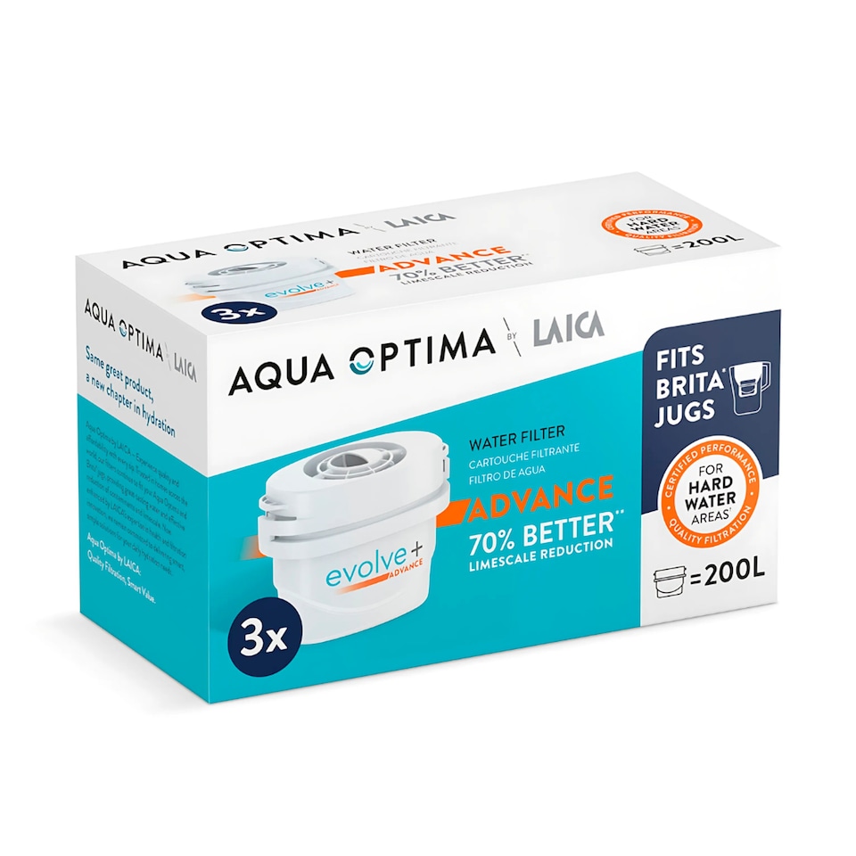 image 1 of Aqua Optima Evolve+ Advance Water Filter 3 Pack
