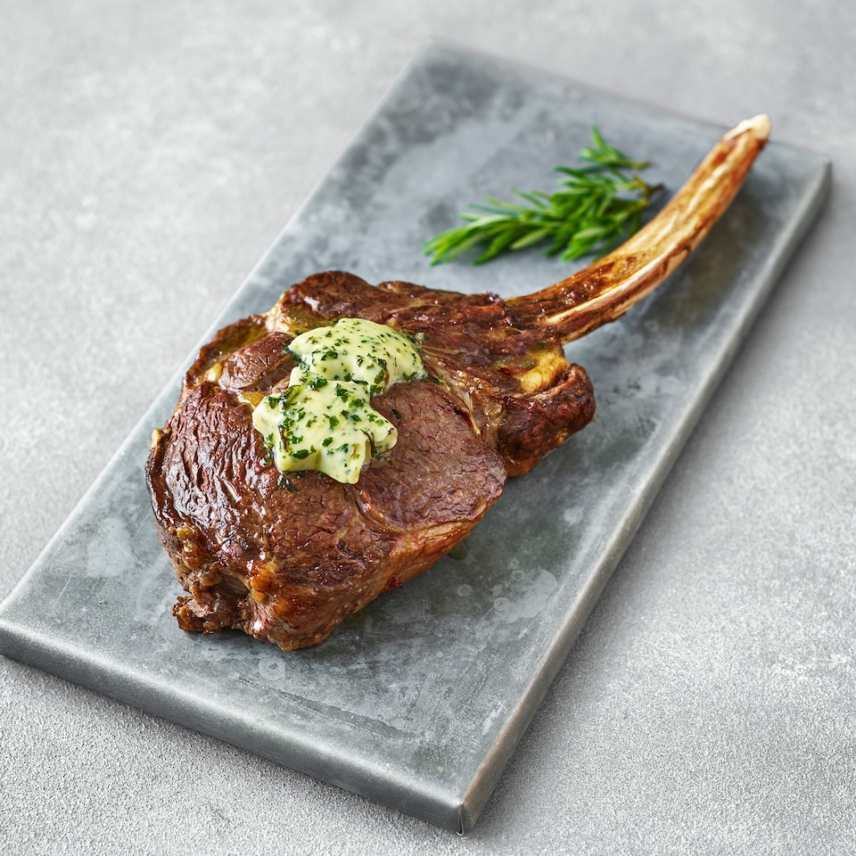 32. Tesco Finest 30-Day Matured Beef Tomahawk Steak 0.85-1.35kg (Serves 4-6)