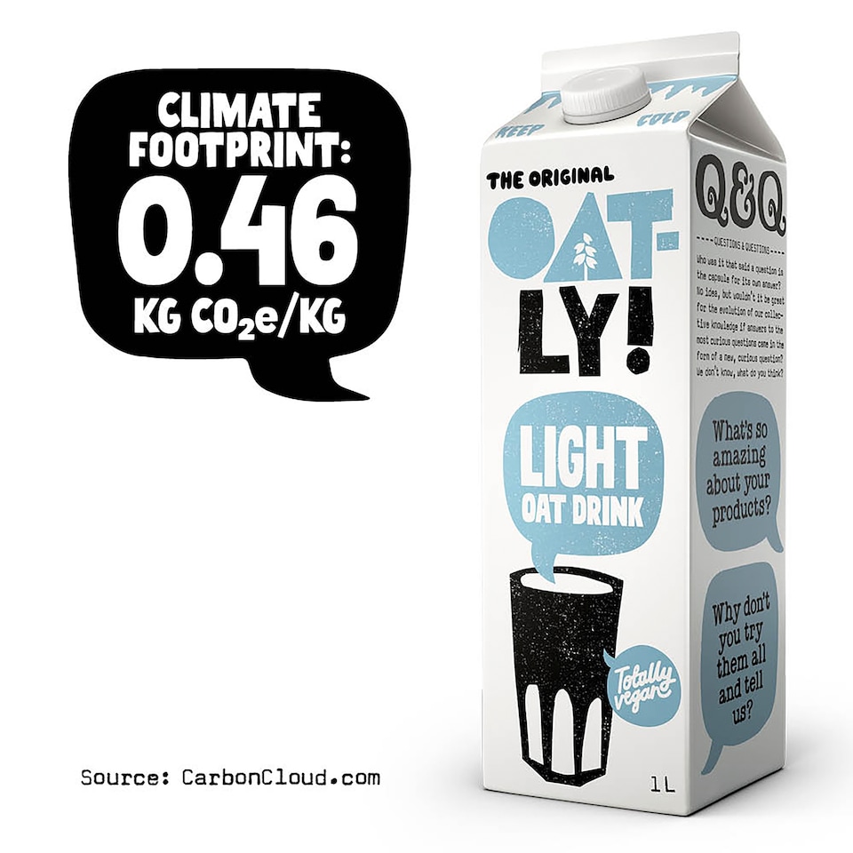 image 1 of Oatly Light Oat Drink Chilled 1L