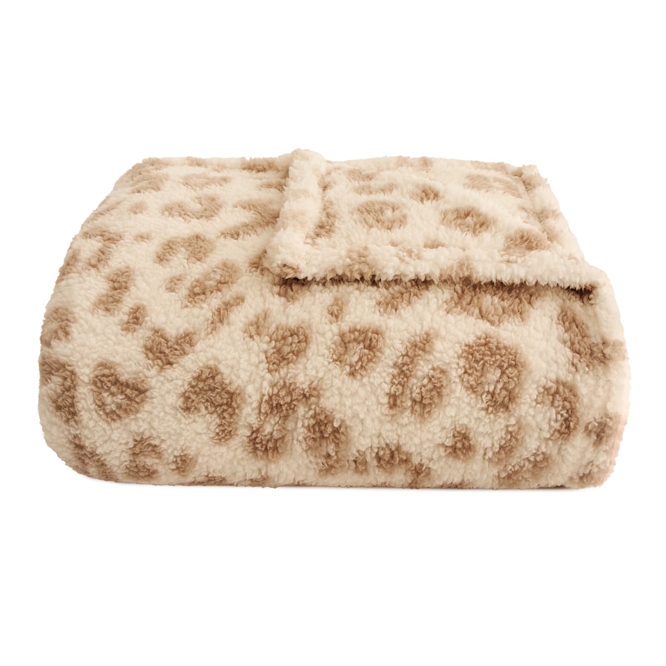 image 1 of Silentnight Leopard Print Throw