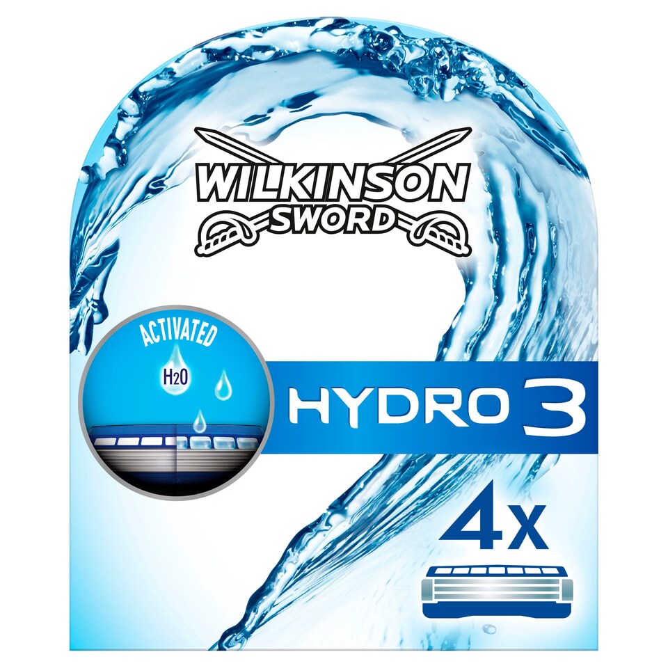 Wilkinson Sword Hydro 3 Razor Blades 4 Pack