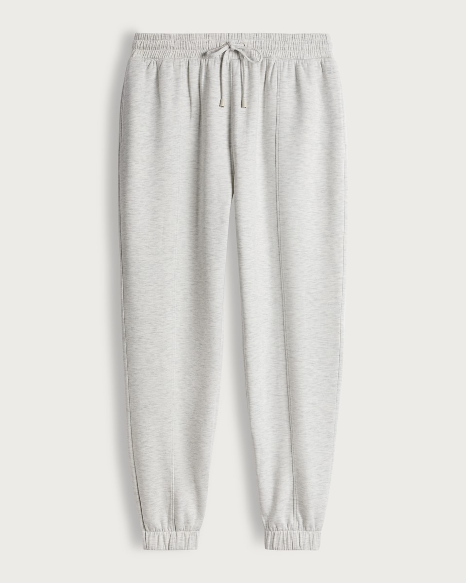 image 1 of F&F Active Seam Detail Cuffed Joggers in Grey Marl