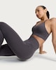 image 1 of F&F Active SEAMLESS High Shine High Waisted Leggings in Chocolate