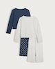 image 5 of F&F Girls 2-Pack Cotton Rich Paris Dance Club Pyjama Set in Navy