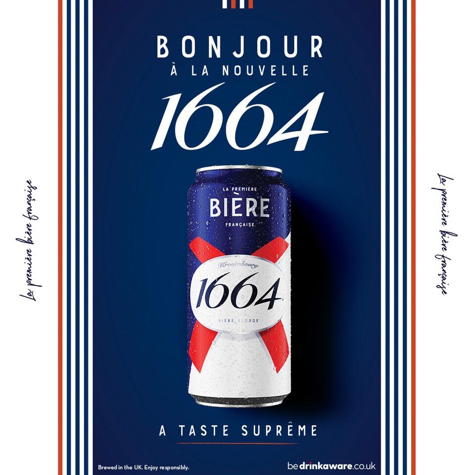 image 1 of Kronenbourg 1664 Lager Beer - 4 x 568ml Cans