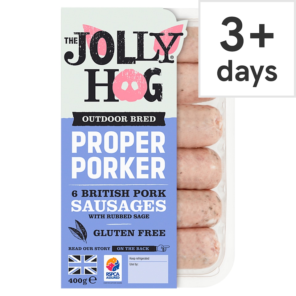 The Jolly Hog 6 British Pork Sausages 400G