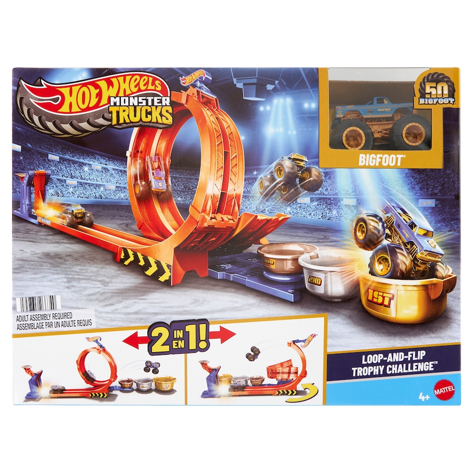 Hot Wheels Monster Trucks pályakészlet és jármű