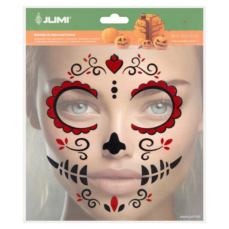 Jumi Mexican Pattern Halloween Face Decoration