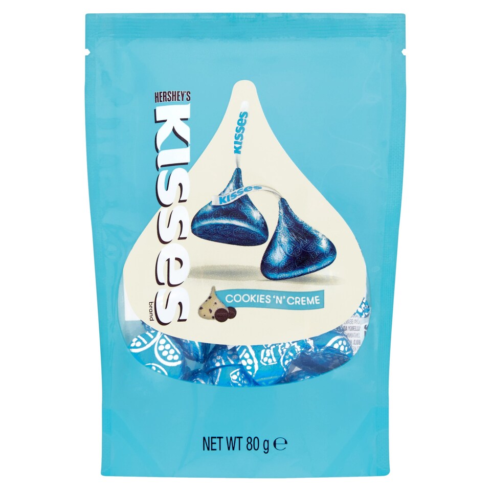 Hersheys Kisses Cookies N Creme 80g