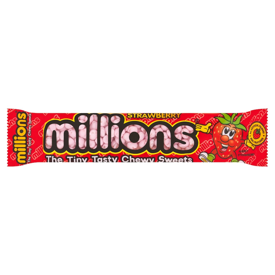 Millions Strawberry Chewy Sweets 45g
