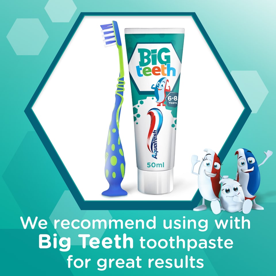 image 1 of Aquafresh Kids Toothbrush Big Teeth 6-8 Years