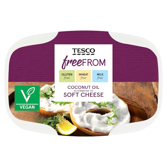 Tesco Free From Coconut Oil Alternative To Soft Cheese 170G Tesco Groceries