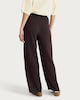 image 3 of F&F Side Stripe Wide Leg Trousers in Chocolate