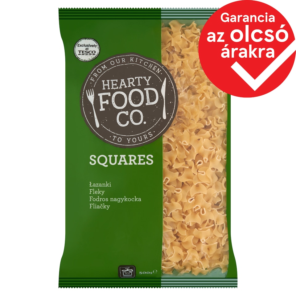Hearty Food Co. Squares Dry Pasta without Egg 500 g