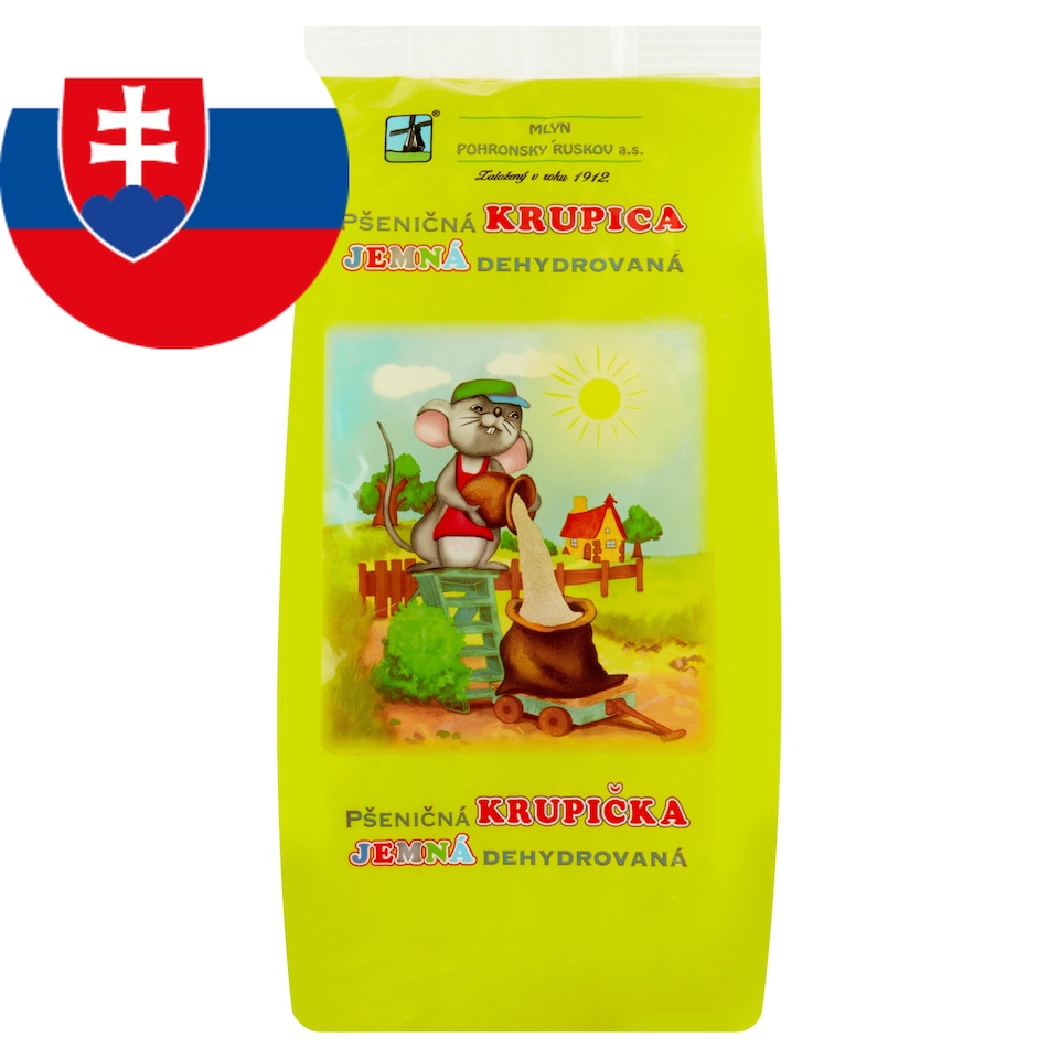 Mlyn Pohronský Ruskov Pšeničná krupica jemná dehydrovaná 500 g