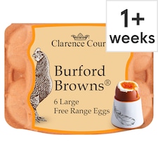 Clarence Court Mabel Pearmans's Burford Brown Medium Free Range Eggs x6