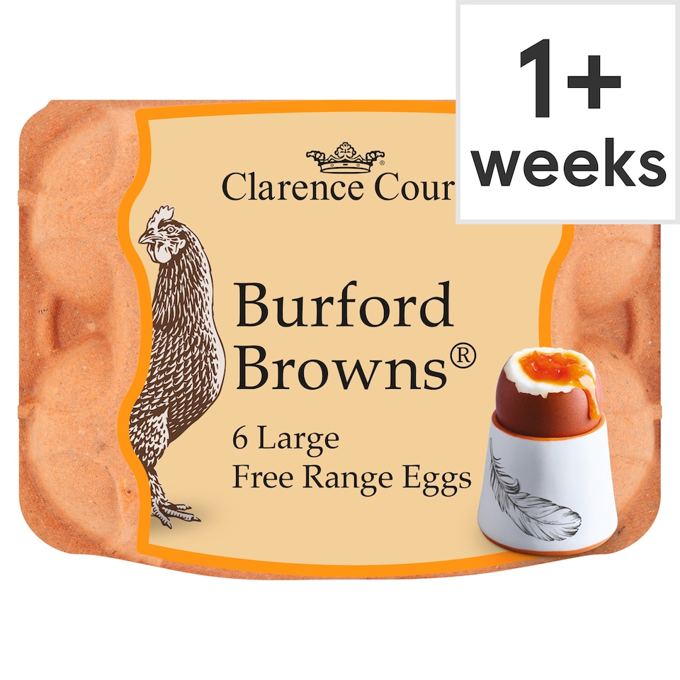 Clarence Court Burford Brown Large Free Range Eggs 6 Pack