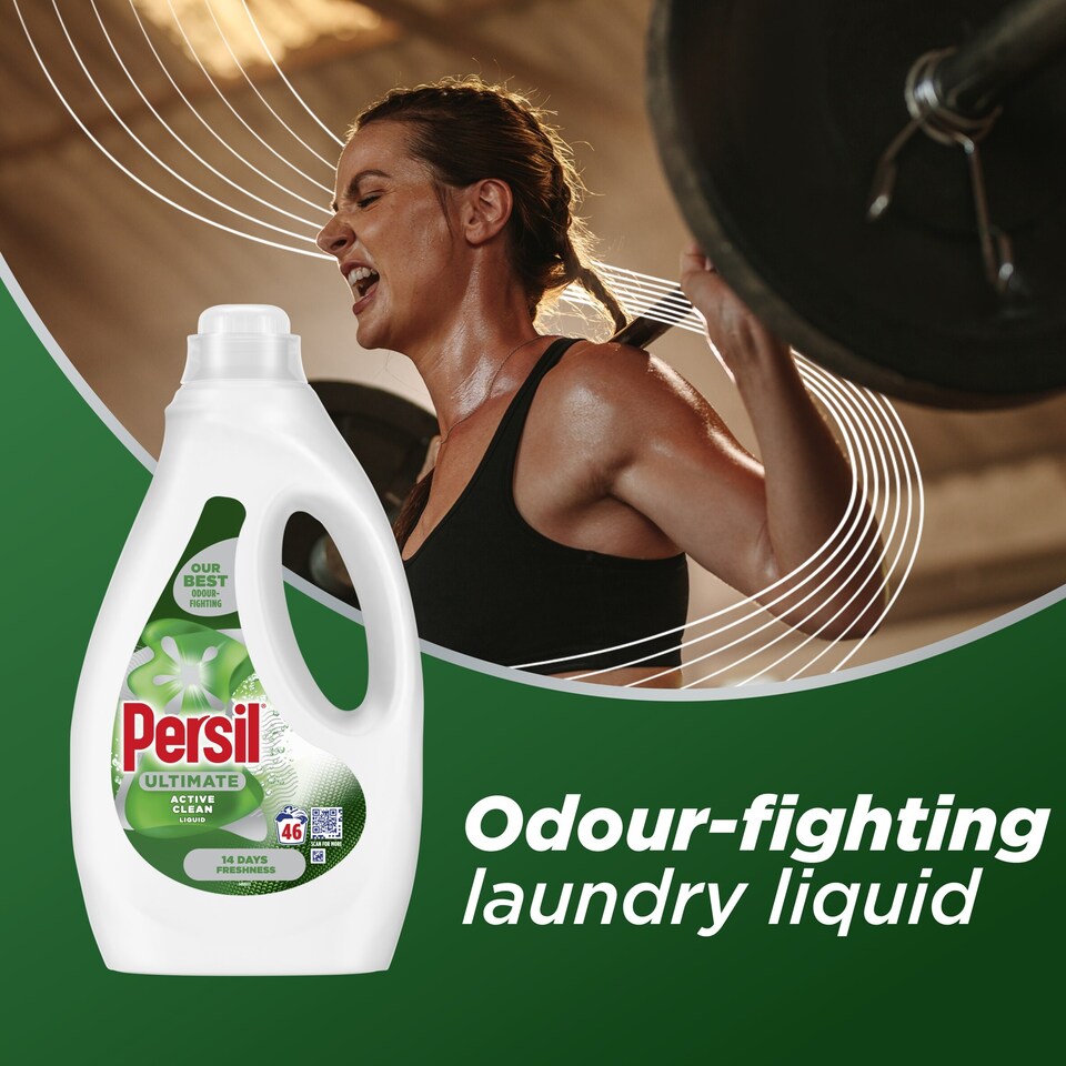 image 1 of Persil Ultimate Active Clean Bio Laundry Washing Detergent 46 Washes 1242ml