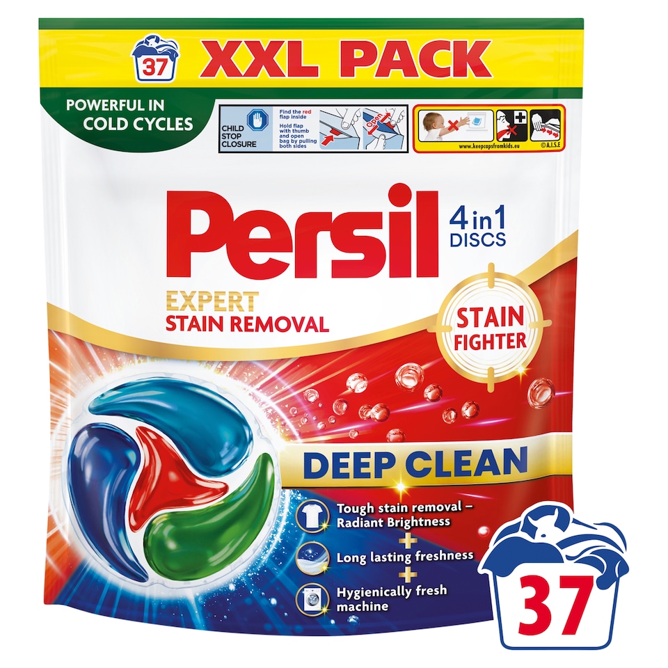 Persil Discs 4in1 Expert Stain Removal dávkovaný prací prostriedok 37 praní 629 g