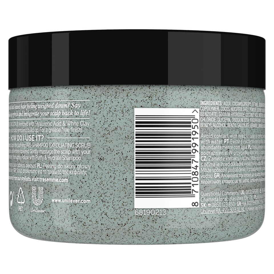 image 1 of Tresemme Purify & Hydrate Scalp Scrub 300Ml