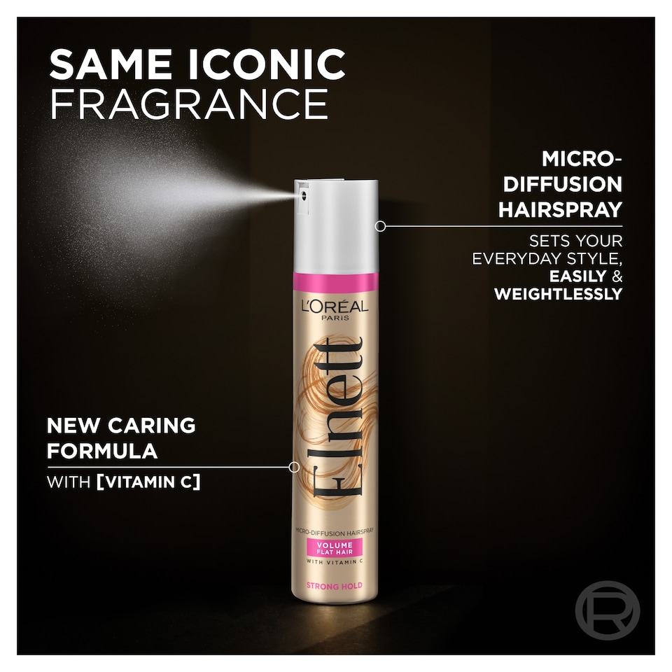 image 1 of L'Oreal Paris Elnett Volume Strong Hold Hair Spray 400Ml