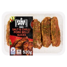 Fire Pit Salt & Chilli Pork Belly Slices 520g