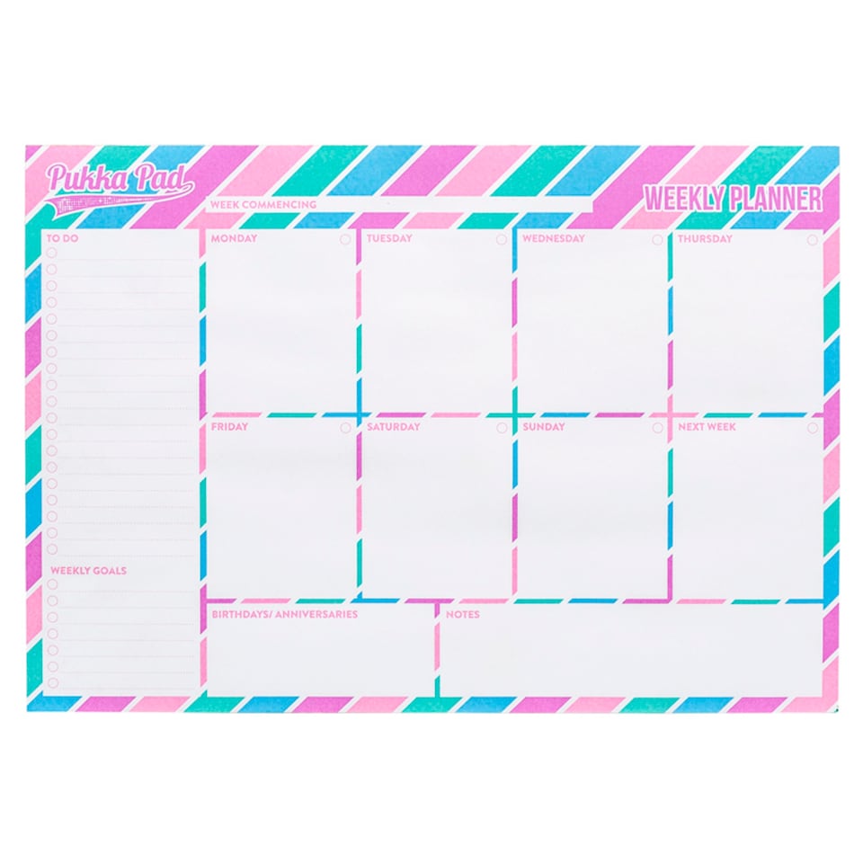 Pukka Weekly Planner Pad