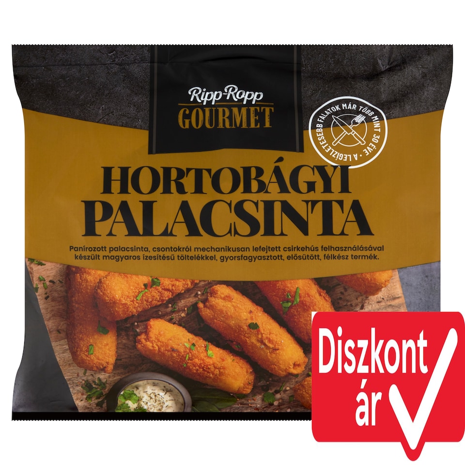 Ripp-Ropp Gourmet gyorsfagyasztott hortobágyi palacsinta 625 g